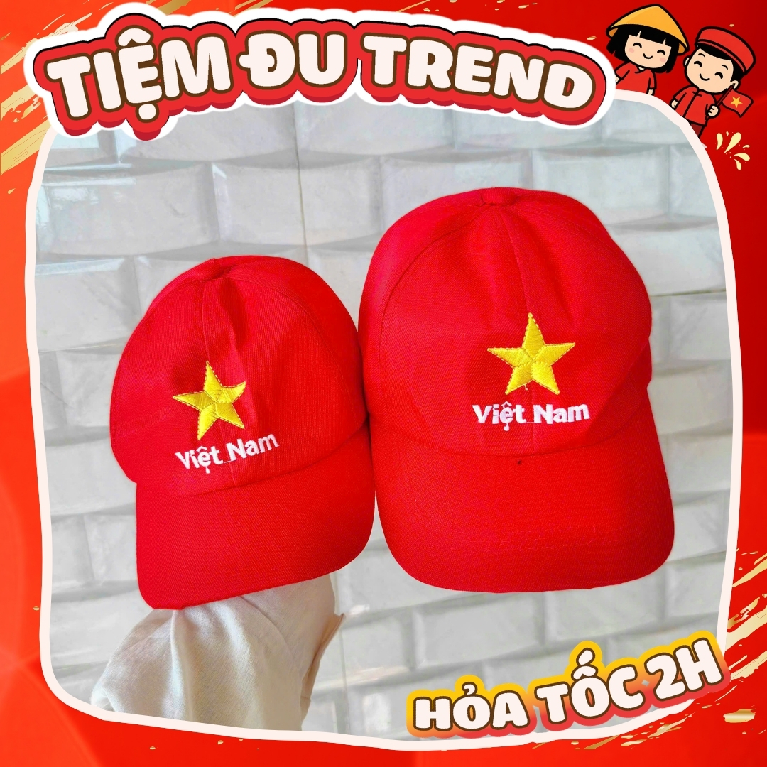 Mũ nón cờ đỏ sao vàng Việt Nam - Tiệm đu trend